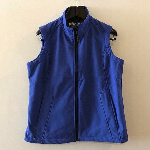 Pulse Zip Up Vest Blue Waterproof Windproof Large - Picture 1 of 8
